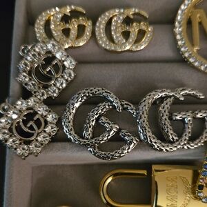 Gucci Gold and Silver GG Earring Buyer Choice 1 Pair